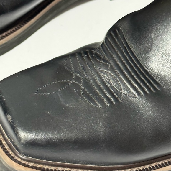 Justin Boots Black and Brown Western Composite Toe WK4818 Men’s Size 12D - Picture 4 of 12